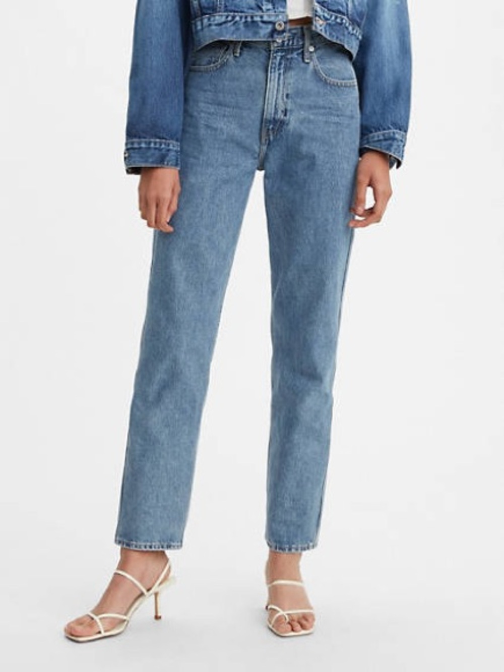 Levi's Made & Crafted Straight Leg Women's Jeans in Light Blue Denim